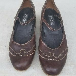 Paul Green Mary Jane Pumps Brown Brogue  Shoes7